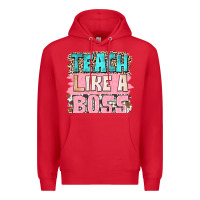 Red teach like a boss Premium Hoodie - NancyCooperArtShop