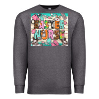 Charcoal Heather easter nurse Premium Sweatshirt - NancyCooperArtShop