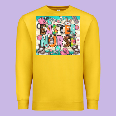 Easter Nurse Premium Sweatshirt Designed By Nancycooperartshop