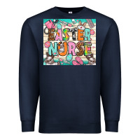 Navy easter nurse Premium Sweatshirt - NancyCooperArtShop