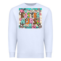 White easter nurse Premium Sweatshirt - NancyCooperArtShop