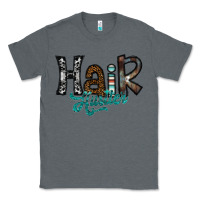 Charcoal Heather hair hustler Classic Tee - SublimationCraftShop