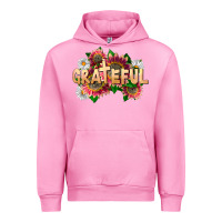 Fuchsia Pink Grateful Religious Urban Hoodie - LillyAllenDesigns