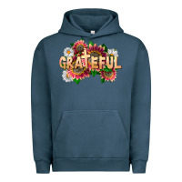 Pigment Midnight Navy Grateful Religious Urban Hoodie - LillyAllenDesigns