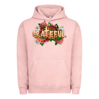 Pigment Salmon Grateful Religious Urban Hoodie - LillyAllenDesigns