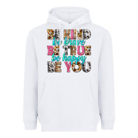 White be kind be true be you Heavyweight Hoodie - NancyCooperArtShop