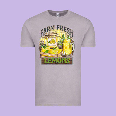 Farm Fresh Lemons Vintage Tee Designed By Zillion Design Studio