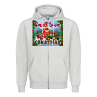 Dove Grey small town christmas mousepad Zipper Hoodie - BundleAndBundleShop