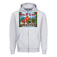 Heather Grey small town christmas mousepad Zipper Hoodie - BundleAndBundleShop