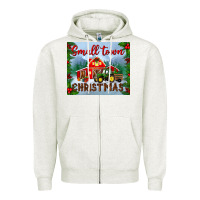 Oatmeal Heather small town christmas mousepad Zipper Hoodie - BundleAndBundleShop