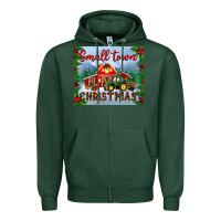 Sports Green small town christmas mousepad Zipper Hoodie - BundleAndBundleShop