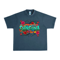 Midnight Navy chingona Urban Heavy Tee - texasbilliewilder