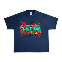 Navy chingona Urban Heavy Tee - texasbilliewilder