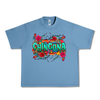 Pebble Blue chingona Urban Heavy Tee - texasbilliewilder