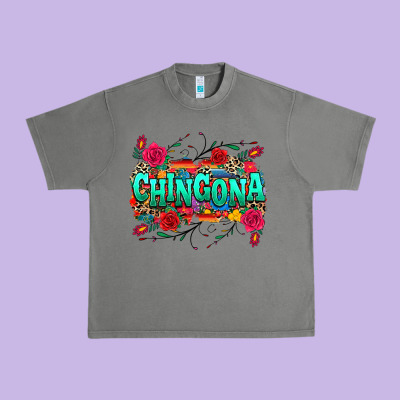 Chingona Urban Heavy Tee Designed By Texasbilliewilder