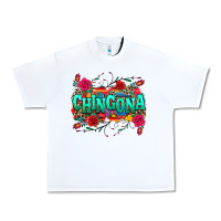 White chingona Urban Heavy Tee - texasbilliewilder