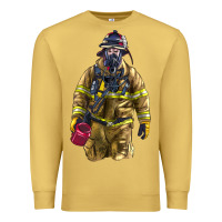 Antique Gold Firefighter Premium Sweatshirt - LillyAllenDesigns
