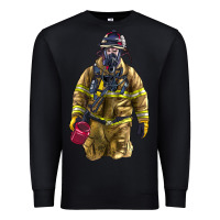 Black Firefighter Premium Sweatshirt - LillyAllenDesigns