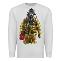 Dove Grey Firefighter Premium Sweatshirt - LillyAllenDesigns