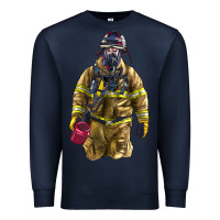 Navy Firefighter Premium Sweatshirt - LillyAllenDesigns