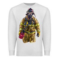Oatmeal Heather Firefighter Premium Sweatshirt - LillyAllenDesigns