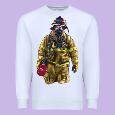 Firefighter Premium Sweatshirt Designed By Lillyallendesigns