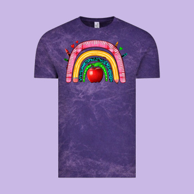 School Rainbow Vintage Tee Designed By Zillion Design Studio
