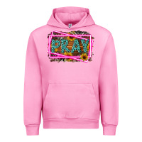 Fuchsia Pink Western Pray Religious Urban Hoodie - LillyAllenDesigns