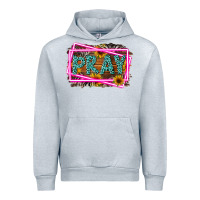 Heather Grey Western Pray Religious Urban Hoodie - LillyAllenDesigns