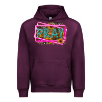 Mauve Wine Western Pray Religious Urban Hoodie - LillyAllenDesigns