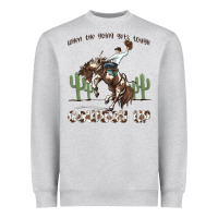 Heather Grey when the going gets tough cowboy up Heavyweight Sweatshirt - MaliasSmallBusiness