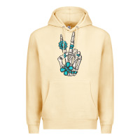 Pina Colada turquoise gemstone skeleton hand Premium Hoodie - MaliasSmallBusiness