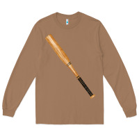Toasted Coconut wooden softball bat Long Sleeve Tee - FaDigitalArtStudio