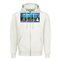 Oatmeal Heather winter vibes license plate Zipper Hoodie - BundleAndBundleShop