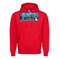 Red winter vibes license plate Zipper Hoodie - BundleAndBundleShop
