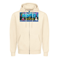Sandshell winter vibes license plate Zipper Hoodie - BundleAndBundleShop