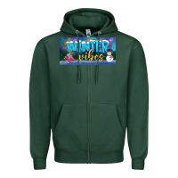 Sports Green winter vibes license plate Zipper Hoodie - BundleAndBundleShop