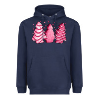 Navy pink Christmas cakes Heavyweight Hoodie - Jasminsmagicworld