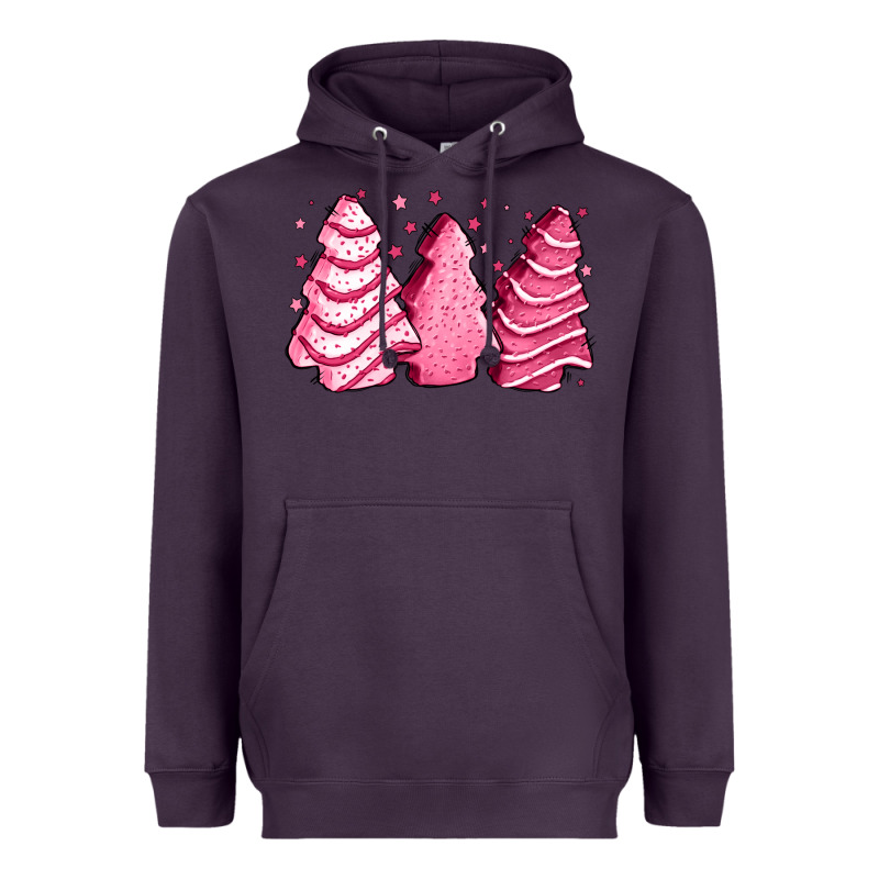 Pink Christmas Cakes Heavyweight Hoodie by Jasminsmagicworld | Teevron