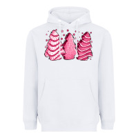 White pink Christmas cakes Heavyweight Hoodie - Jasminsmagicworld