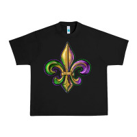Black fleur de lis Urban Heavy Tee - RanaPortraitStore