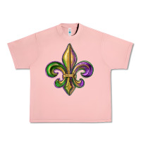Salmon fleur de lis Urban Heavy Tee - RanaPortraitStore