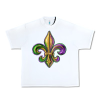 White fleur de lis Urban Heavy Tee - RanaPortraitStore