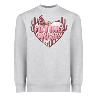 Heather Grey future cowgirl Heavyweight Sweatshirt - MaliasSmallBusiness