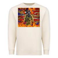 Sandshell Western Firefighter With American Premium Sweatshirt - LillyAllenDesigns
