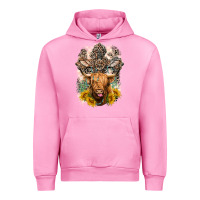 Fuchsia Pink Western Heifer Cow with crosses Urban Hoodie - LillyAllenDesigns