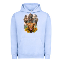 Pigment Grape Ice Western Heifer Cow with crosses Urban Hoodie - LillyAllenDesigns