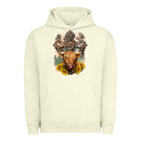 Pigment Pistachio Western Heifer Cow with crosses Urban Hoodie - LillyAllenDesigns
