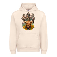 Sandshell Western Heifer Cow with crosses Urban Hoodie - LillyAllenDesigns
