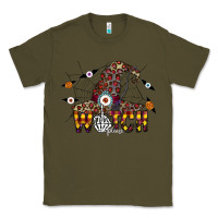 Army Green Witch Please Classic Tee - CowhideDigitalArt